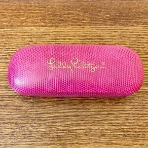 Lily Pulitzer | Pink Reptile Print Sunglasses case “ONLY”